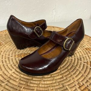 Geox Respira Patent Leather Wedges